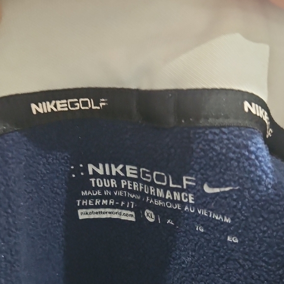 Nike Golf Navy and White Performance Pullover - Picture 2 of 9